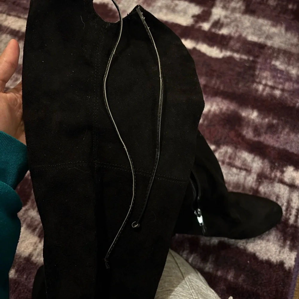 Black Over the Knee Heel Boots